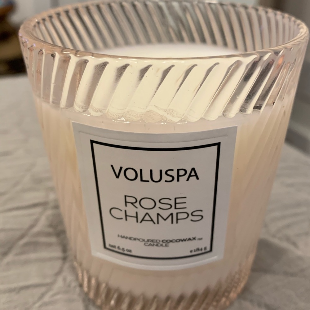 Voluspa Macaron Textured Glass Candle